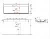 Kerasan 353481 CENTO umywalka 120X45 SOSP/z/o NOCCIOLA